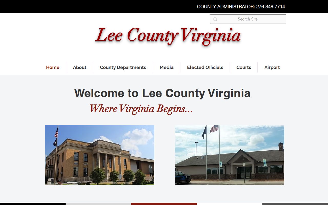 Jonesville warrant records, Lee County government and courthouse context